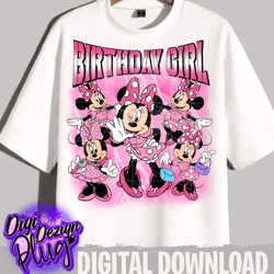minnie birthday png- digital download