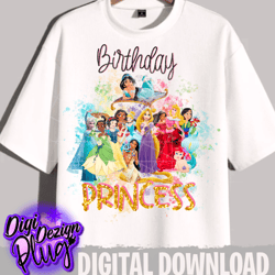 birthday princess -png- digital downlaod