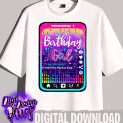 tik tok birthday png- digital download