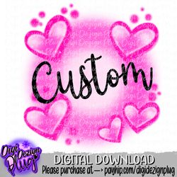 pink airbrush background template png- airbrush background- add your own text