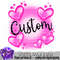 Pink Airbrush Background Template Png Airbrush Background Add Your Own Text 0