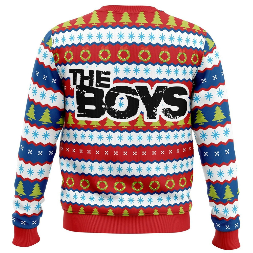Homelander The Boys All Over Print Ugly Hoodie 3D Zip Hoodie 3D Ugly Christmas Sweater 3D Fleece Hoodie