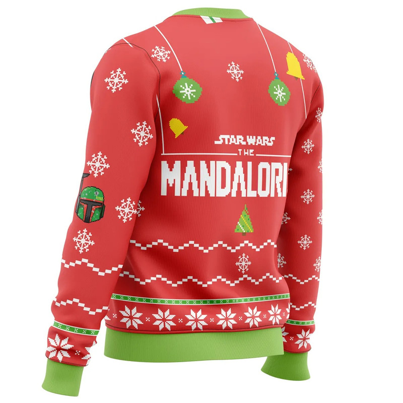 Baby Yoda All Over Print Ugly Hoodie 3D Zip Hoodie 3D Ugly Christmas Sweater 3D Fleece Hoodie