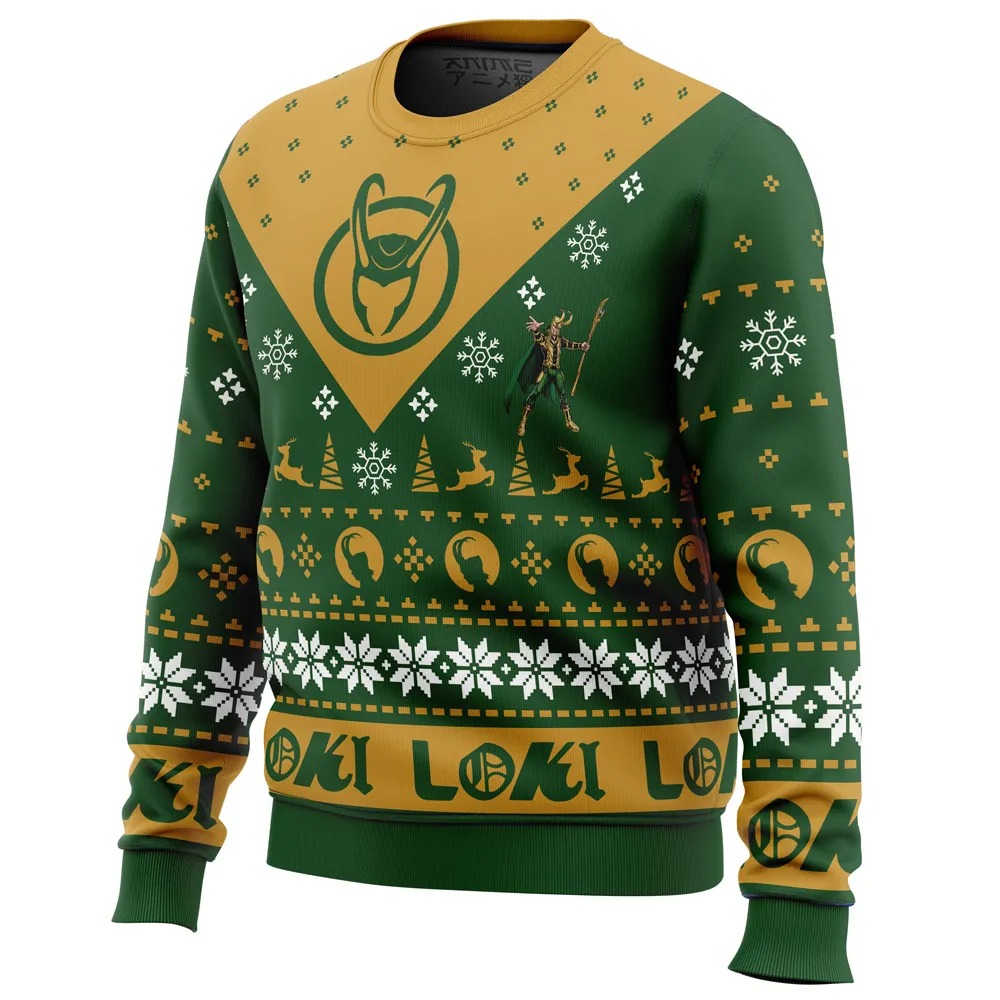 Let Earth Receive Her King Loki Marvel All Over Print Ugly Hoodie Zip Hoodie 3D Ugly Christmas Sweater 3D Fleece Hoodie