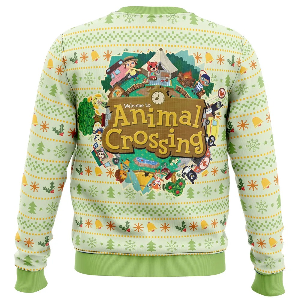Christmas Animal Festival Animal Crossing Ugly Hoodie 3D Zip Hoodie 3D Ugly Christmas Sweater 3D Fleece Hoodie