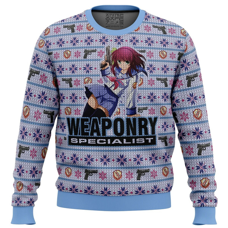 Angel Beats Nakamura Yuri All Over Print Ugly Hoodie 3D Zip Hoodie 3D Ugly Christmas Sweater 3D Fleece Hoodie