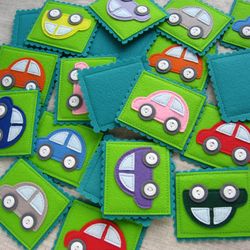 Cars Felt Memory Matching Game, undefined Preschool Sensory Educational undefined Toy