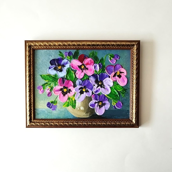 Pansies-bouquet-flowers-painting-textured-art-in-a-frame-wall-decor.jpg