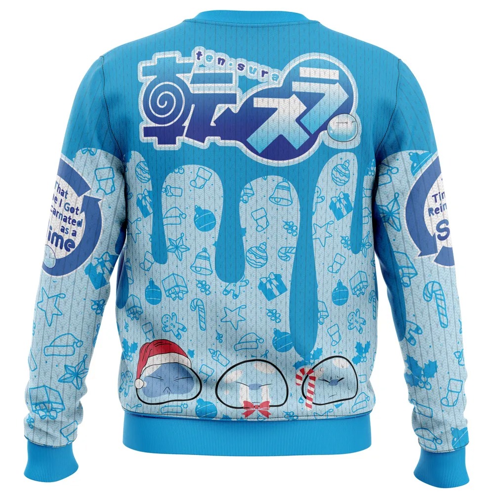 I Got Slimy That time I got reincarnated as a slime Ugly Hoodie 3D Zip Hoodie 3D Ugly Christmas Sweater 3D Fleece Hoodie