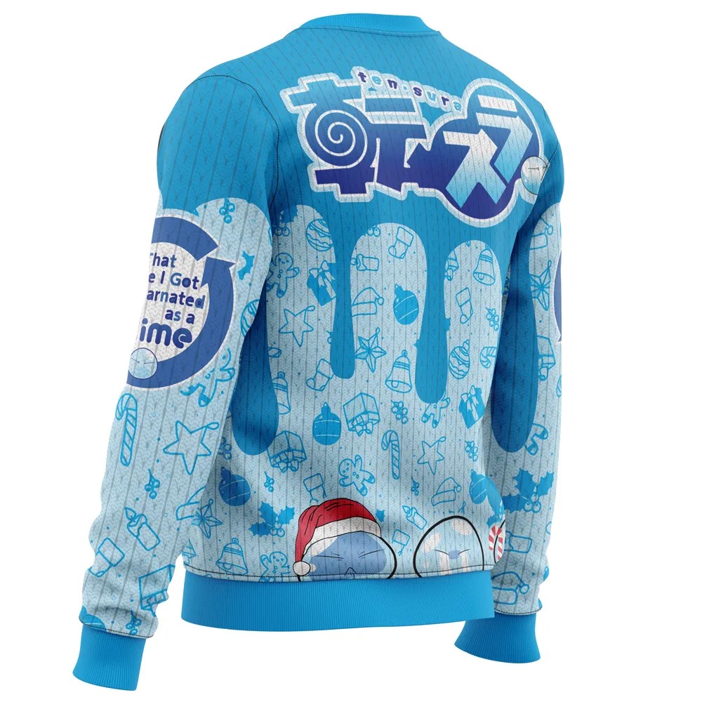I Got Slimy That time I got reincarnated as a slime Ugly Hoodie 3D Zip Hoodie 3D Ugly Christmas Sweater 3D Fleece Hoodie