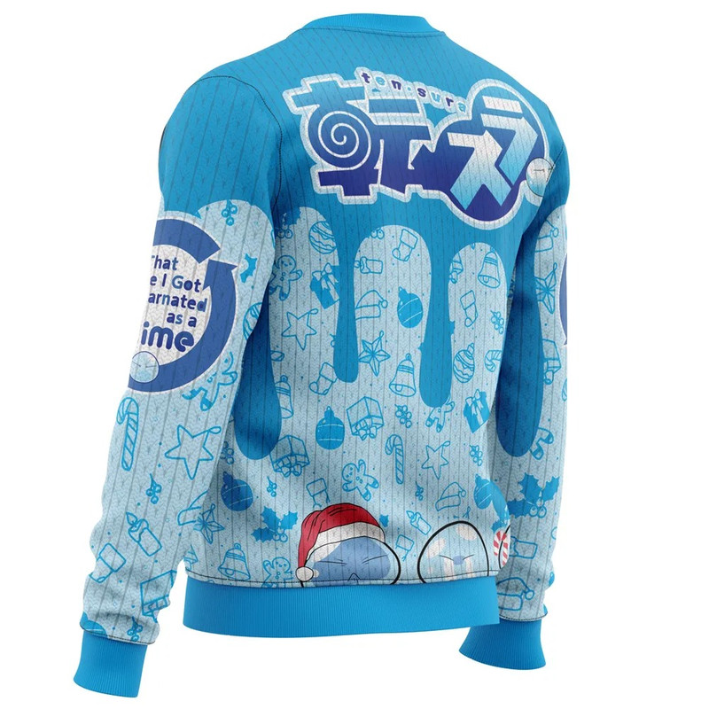 I Got Slimy That time I got reincarnated as a slime Ugly Hoodie 3D Zip Hoodie 3D Ugly Christmas Sweater 3D Fleece Hoodie