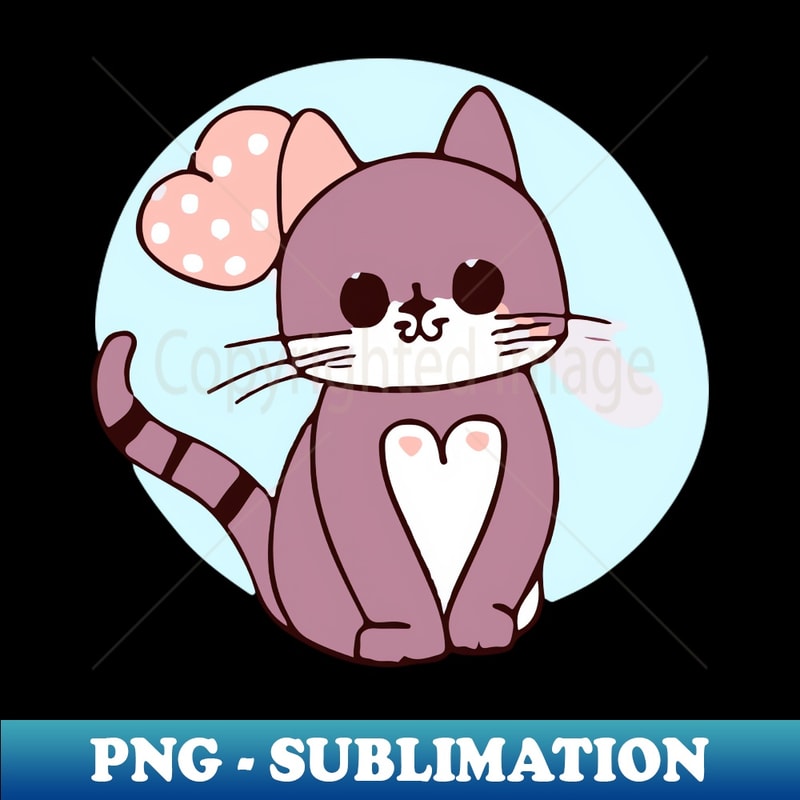 BT-20231111-13063_Gray Cat with Heart-Shaped Chest Drawing - Captivating and Unique Illustration 9070.jpg