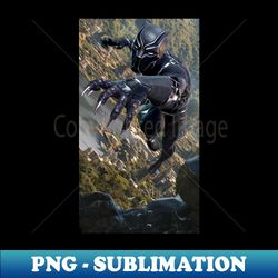 black panther - aesthetic sublimation digital file - bold & eye-catching