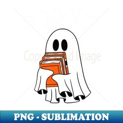 funny halloween ghost reading boook - trendy sublimation digital download - perfect for sublimation mastery