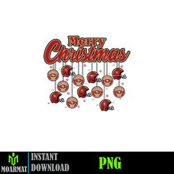 NFL Merry Christmas Ball Png, Merry Christmas Ball Png, Groovy Christmas Balls Png (27)