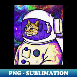 funny astraunot cat design cat lovers cool space lover - decorative sublimation png file - create with confidence