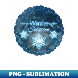 welcome winter solstice wreath design - png sublimation digital download - perfect for creative projects