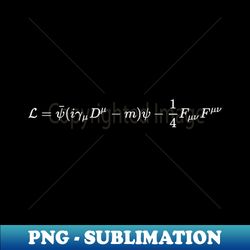 quantum electrodynamics -qed- lagrangian quantum field theory and physics - artistic sublimation digital file - unleash your creativity
