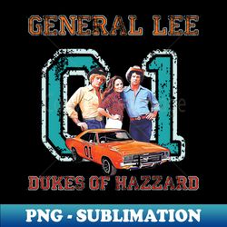 general lee - the dukes of hazzard - vintage sublimation png download - defying the norms