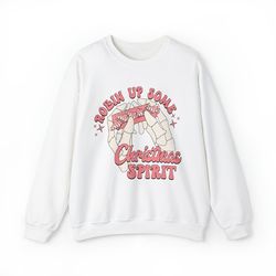 rolling up christmas sweatshirt, stoner vibes, christmas tree cakes, christmas spirit sweater, pot sweater