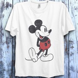 disney mickey  friends mickey mouse vintage portrait tshirt, mickey mouse classic pose shirt, wdw disneyland family matc