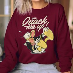 disney mickey and friends donald duck you quack me up, disneyland family matching shirt, magic kingdom tee, wdw epcot th