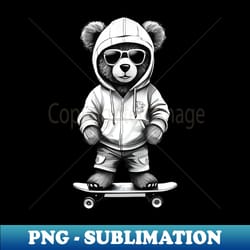 funny teddy bear - instant png sublimation download - defying the norms