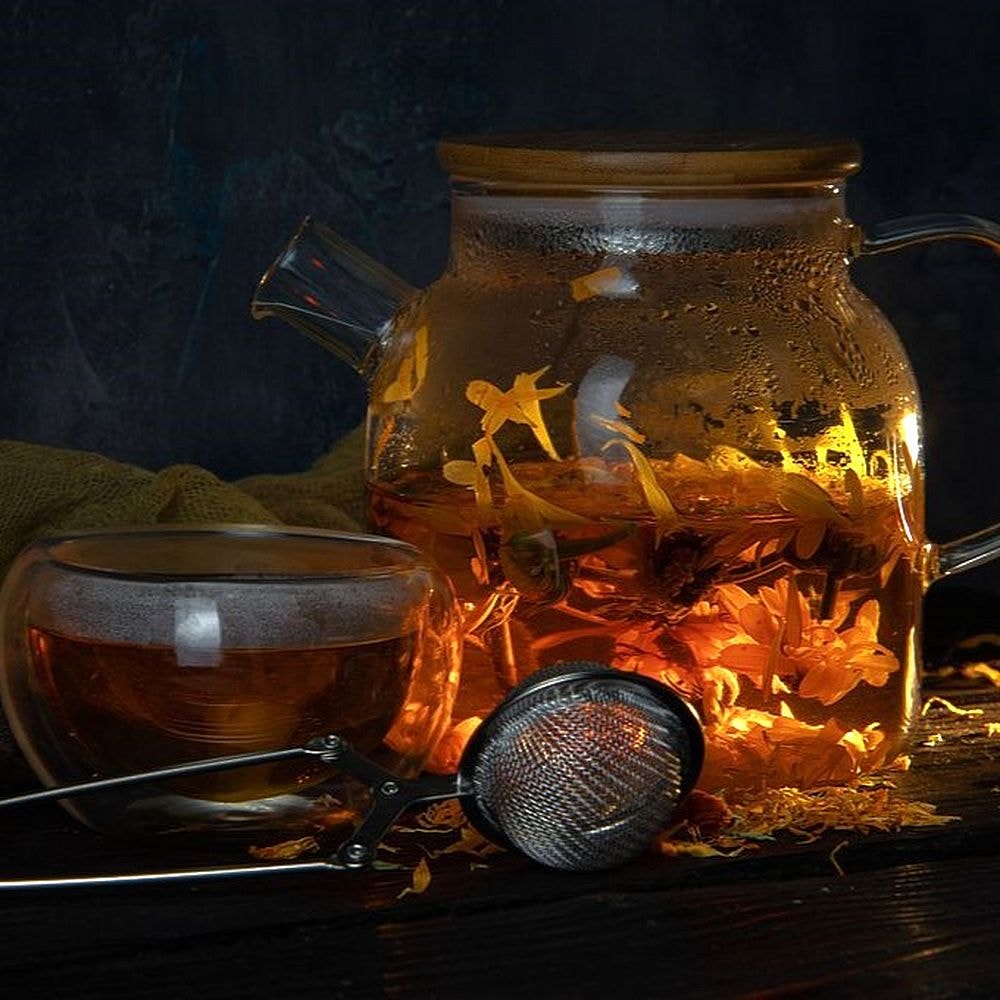 organic calendula tea