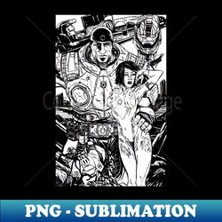 gears of war - vintage sublimation png download - capture imagination with every detail