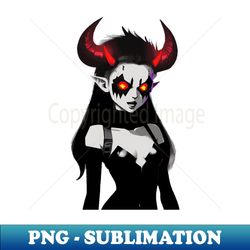 malevolent enigma an illustration of an evil demon woman - high-resolution png sublimation file - fashionable and fearless