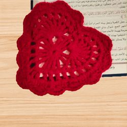 crochet heart bookmark pattern, crochet pattern, photo tutorial pdf pattern, bookmark pattern, crochet bookmark