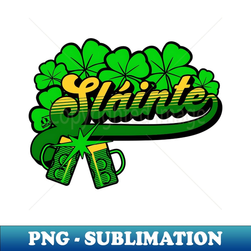 UJ-20231111-29246_ST PATRICKS GAELIC IRISH TO HEALTH TOAST Clover Design 1329.jpg