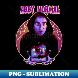 eyegor abby normal with brain - modern sublimation png file - spice up your sublimation projects
