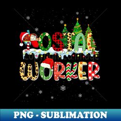 Postal Worker Christmas Mail Lady Mailman Xmas Delivery Service Mail Carrier - Creative Sublimation PNG Download - Perfect for Personalization