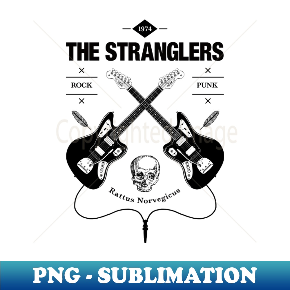 The Stranglers Guitar Vintage Logo - Vintage Sublimation PNG | Inspire ...