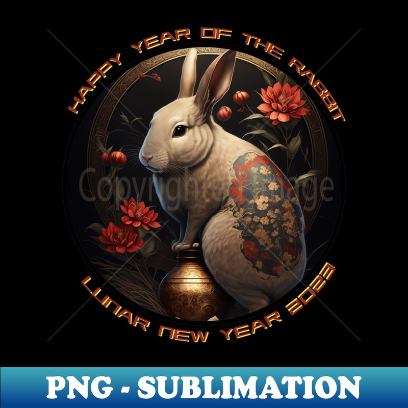 XH-20231111-169_2023 Year of the Rabbit  Lunar Year 2023  Chinese New Year Zodiac Animal Tee 2436.jpg