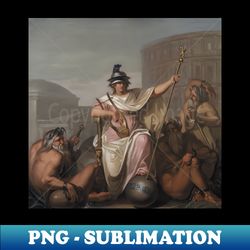 rome as ruler of the world by nicolai abildgaard - unique sublimation png download - perfect for personalization