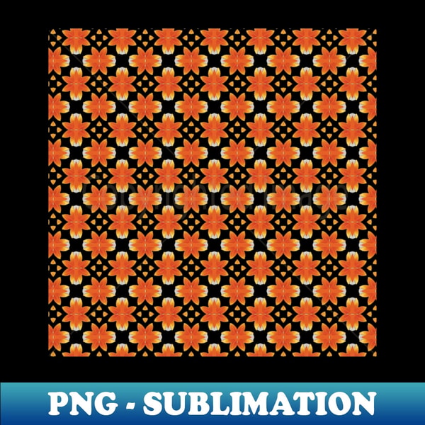 Polynesian Pattern Orange orange hawaiian flowers pattern - PNG Transparent Sublimatio | Inspire ...