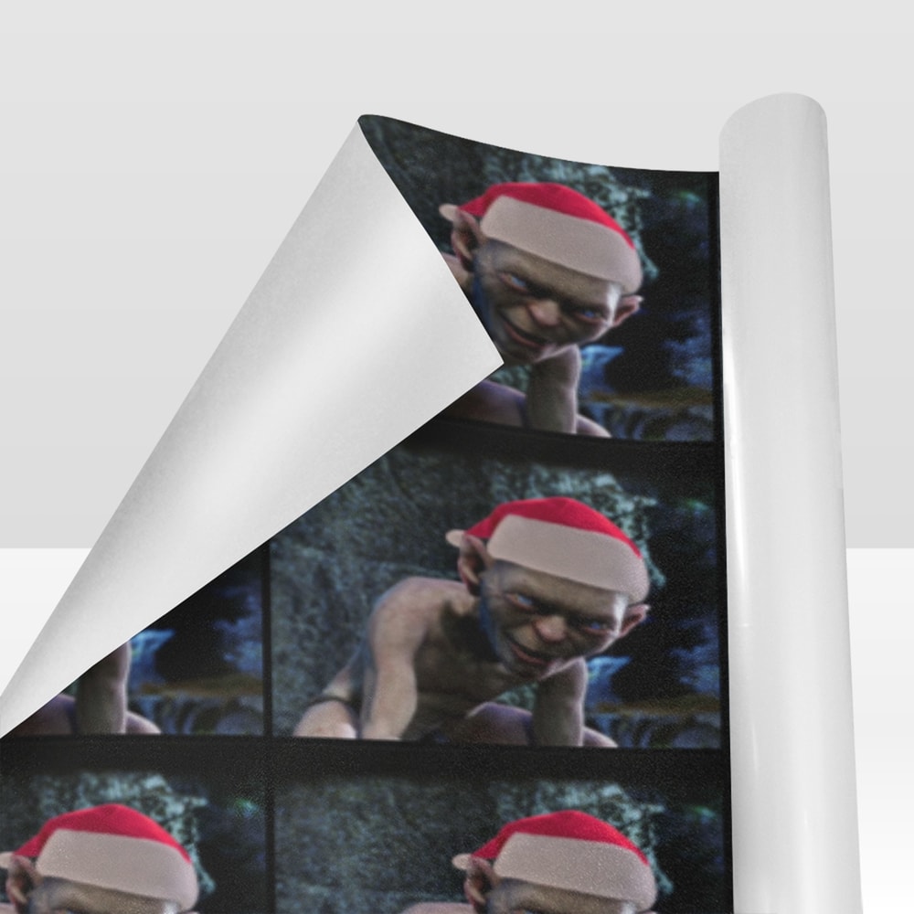 Gollum christmas Gift Wrapping Paper.png