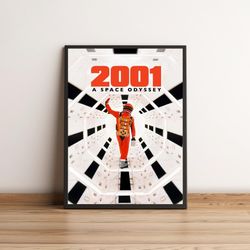2001 a space odyssey poster, movie poster, stanley kubrick movie poster, rare collectible wall art, sci-fi film poster,