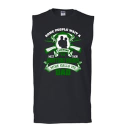 hunting buddy t shirt, mine calls me dad t shirt, cool t shirt (men&8217s cotton sleeveless)
