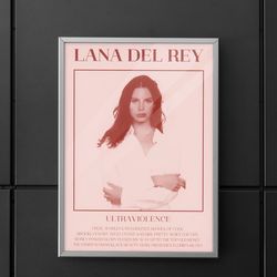 lana del rey  lana del rey poster  lana del rey album poster  ultraviolance album poster  wall art.jpg