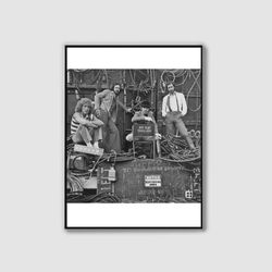 the who print, black and white, the who poster, vintage poster, celebrity poster, wall art, printable art, famous print,