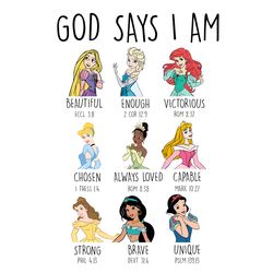 god says i am png, friendship png, princess png, friend