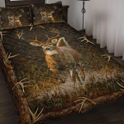 Hunting Deer Camo Bedding Set Quilt Bed Set 050121l
