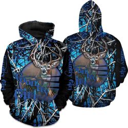 hunting deer country girl hoodie 3d v