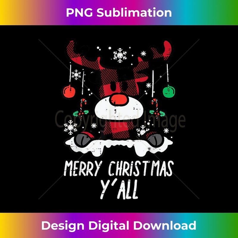 CX-20231112-1742_Red Plaid Reindeer Merry Christmas Yall Xmas Men Women Kids.jpg