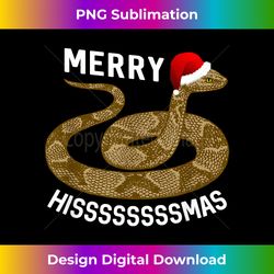 Merry Hissmas Christmas Santa Hat Copperhead Snake Shi - Classic Sublimation PNG File - Striking & Memorable Impressions