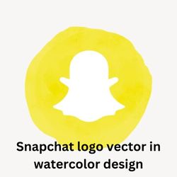 snapchat logo vector in watercolor design. social media icon. 21 july 2021 - bangkok, thailand