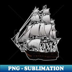 pirate ship - png transparent sublimation design - stunning sublimation graphics